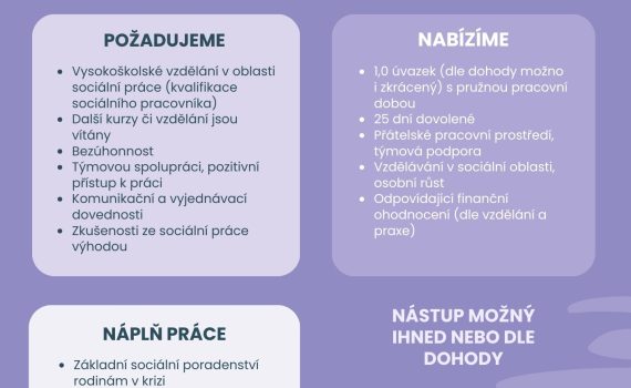 Eurotopia.cz, o.p.s. hledá sociálního pracovníka